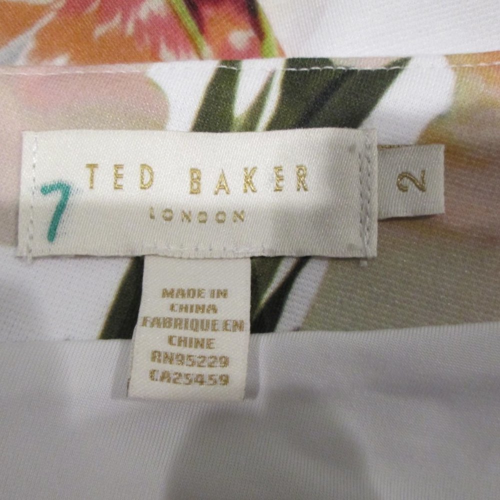*SOLD* Ted Baker London Floral Print Off Shoulder - Picture 6 of 8